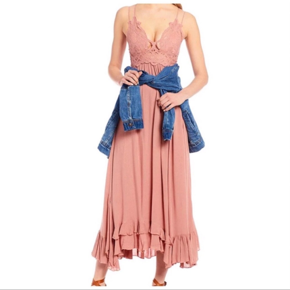 Free People ADELLA MAXI SLIP DRESS - Picture 6 of 13